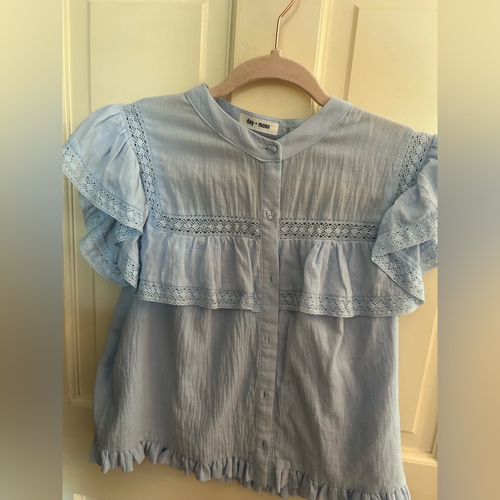 Blue Day+Moon Top, Size L